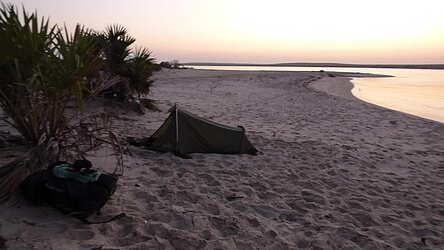 bivouac de peche à Madagascar